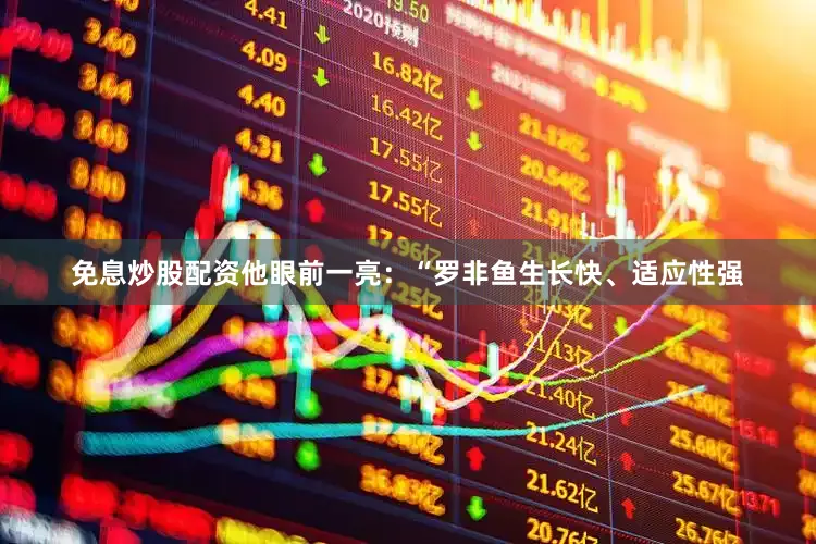 免息炒股配资他眼前一亮：“罗非鱼生长快、适应性强