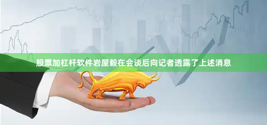 股票加杠杆软件岩屋毅在会谈后向记者透露了上述消息