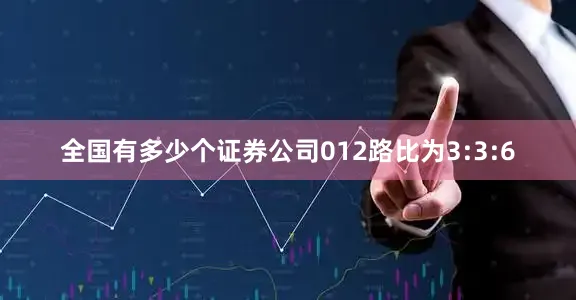 全国有多少个证券公司012路比为3:3:6